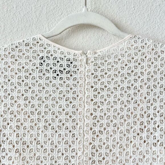 Needle & Thread Eyelet Knee Length Dress in Ivory Size 4 - Picture 6 of 9